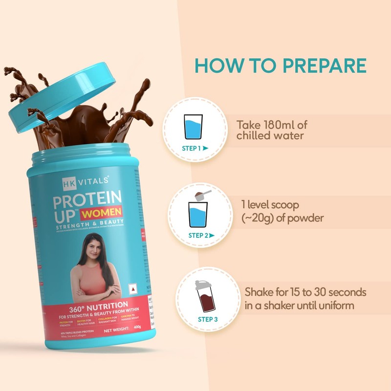 Goldy Goldy Vitals ProteinUp Women with Soy, Whey Protein, Collagen,