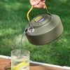 1L Outdoors Kettle Heat Resisting Stainless Steel Teapot Portable Camping