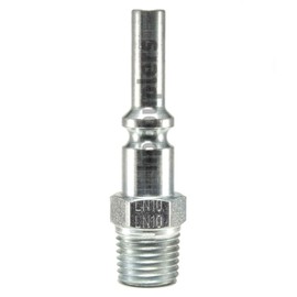 Foster LN10 Lincoln Long Nose Interchange Air Fitting, Quick-Connect Plug, 1/4" Coupling x 1/4" Male NPT Thread, Solid Steel 300 PSI