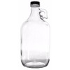 True Fabrications 1/2 gal Clear Glass Beer Growler, Reusable with