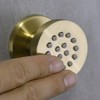 Solid Brass Body Spray Shower Jet - Round Massage Side
