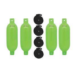 Extreme Max 3006.7647 BoatTector Inflatable Fender Value 4-Pack - 6.5" x 22", Neon Green