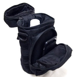 Storm Cloth 0298 Military Water Bottle Cover, Plastic Bottle Cover, 16.9 fl oz (500 ml) - 1 L; Self-Defense Forces, Camouflage (Black)