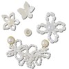 Crocs White Pearl Beads, Pack of 5