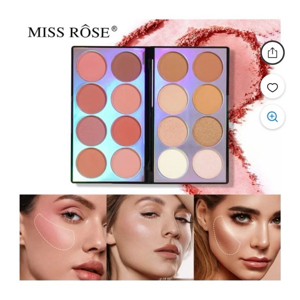 Eyeshadow Blush Contour Highlighter Eye Shadow Makeup Palette All In