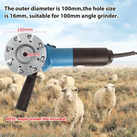VISLONE 8 Blades Livestock Hoof Trimming Grinding Wheel Sheep Cattles Horses Cow Trimming Plate Wood Carving Disc Aluminum Alloy Electric Angle Grinder Attachments Tool