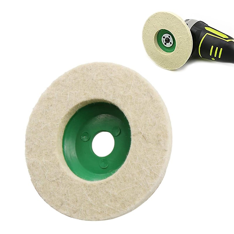 Dochache Pack of 10 Angle Grinder Wool Buffing Disc 100