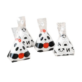 TVETE おにぎりパックおにぎりシート おにぎりフィルム 【50個入り】三角おにぎり袋 OPP素材 ビニールおにぎり袋 安全と健康 使いやすさ かわいい柄 使い捨て包装袋 お弁当 ピクニック コンビニ レストラン 家庭用などに適しています かわいいパンダ柄