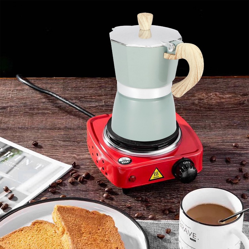 Stovetop Coffee Maker Aluminium Octagonal Coffee Pot Kettle Moka Pot