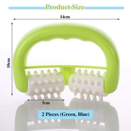 2 Piece Massager, Manual Roller Massager, Portable Massager, Mini Massager, Body Massage Tool