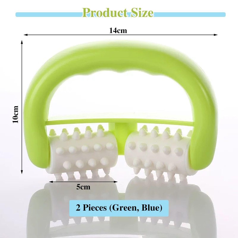 2 Piece Massager, Manual Roller Massager, Portable Massager, Mini Massager,