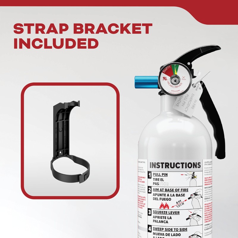 Kidde Fire Extinguisher for Vehicles, Cars, Trucks, Single-Use 5BC