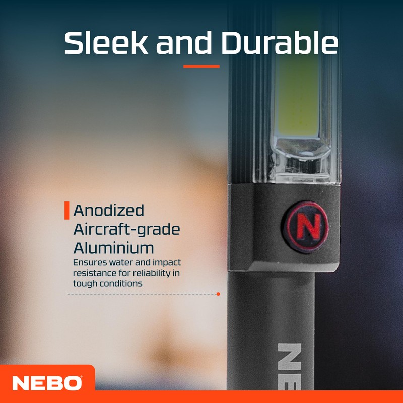 NEBO Big Larry 2-500 Lumen Torch with COB Work Light