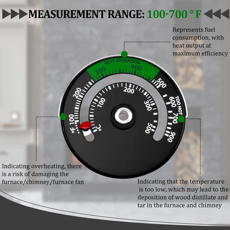 High Quality Magnetic Oven Thermometer for Precise Temperature Measurement and