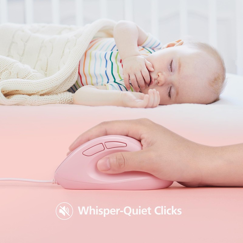 Micropack Ergonomic Mouse Wired for Laptop, PC Computer and Desktop,