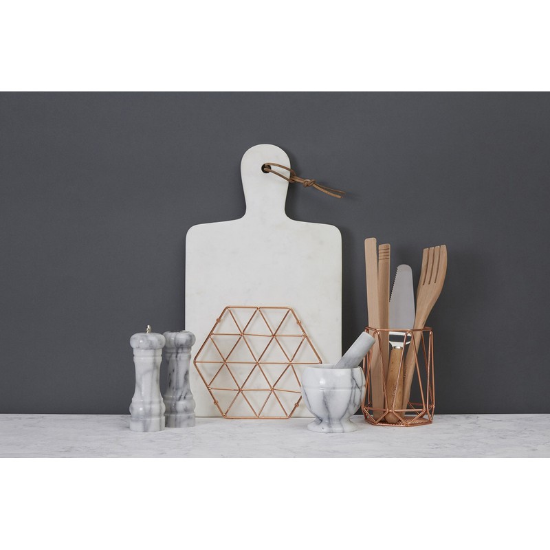 Premier Housewares Vertex Utensil Holder - Copper Plated,12 x 12