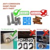 Aootf License Plate Screws- Anti Theft Car Plate Screws Bolts,