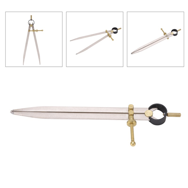 Wing Divider High Accuracy Rust Resistant Gold Adjustable Lockable Leather