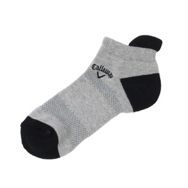 Callaway C25193203 Women's Ankle Socks, Antibacterial, Odor Resistant (Mesh / Functional Material EZ Dry), Golf Socks, 1020_grey, Free size