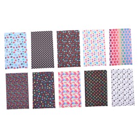 Gadpiparty 10Sheets PU Cuttable Patterned for Dog Crafts Single Sided Printed Designs for DIY Projects Creative Puppy Cat Crafts