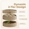 Prime Home Direct Bamboo Steamer Basket 10-Inch | 2-Tier Steamer