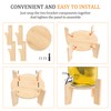 FwQoFvk Beverage Dispenser Stand, Bamboo Wood Juice Dispenser Stand, Stable