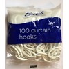 Swish Curtain Hooks, White, 100 Retail Pack