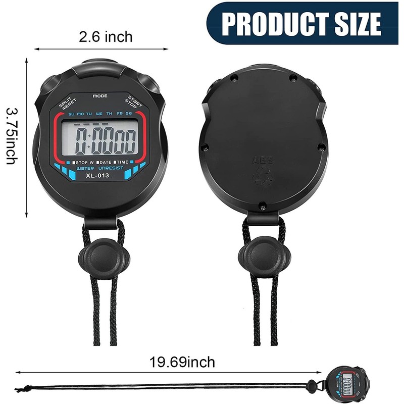 Fomatrade pack of 10pcs/lot Digital Handheld Multi-function Professional Electronic Chronograph