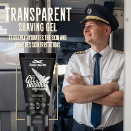 Hairgum Organic Transparent Hair Scrunchie Gel - Mens Shaving Gel - Get Smooth Texture Beard Style - Clear Gel for Beard Grooming and Beard Shaving