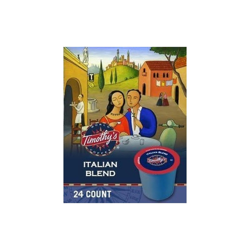Timothy's Italian Blend K-Cup Coffee Pods, 24 Count For Keurig
