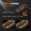 S15 Rechargeable Keychain Flashlight & Magnet,650 Lm EDC Pocket Light