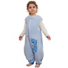 MICHLEY Baby Sleeveless Sleeping Bag with Feet, Unisex Toddler Sleeping