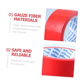 Ciieeo Heavy Duty Fabric Tape 4 Rolls Duct Tape High Adhesion for Carpet Easy to Tear Polyethylene Gauze Fiber