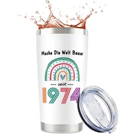 Gifts for 50th Birthday Woman - Gift 50th Birthday Woman 20 oz Tumbler, 50 Women Gifts for Birthday Gift Ideas for Anniversaries (1974)