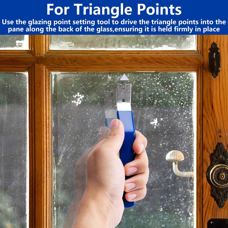 Nkiy Quen 2 Pack Glazier Point Driver Tool,Glazing Point Driver