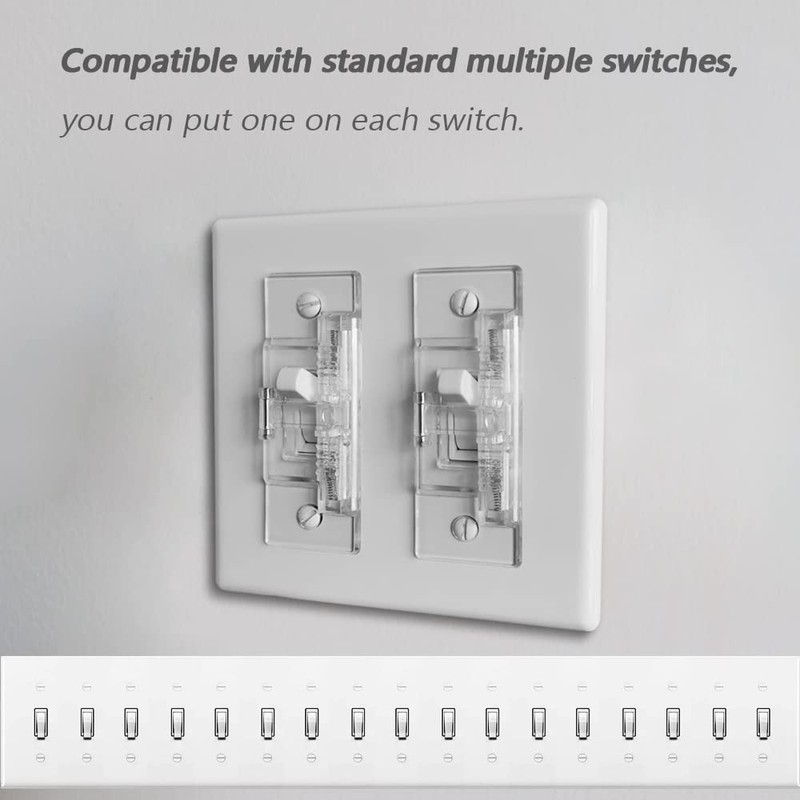 Light Switch Guard, ILIVABLE Child Proof Wall Switch Plate Protects