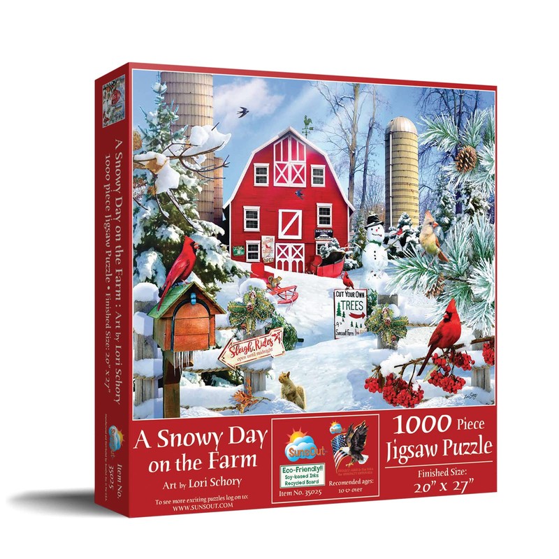 SUNSOUT INC - A Snowy Day on The Farm -