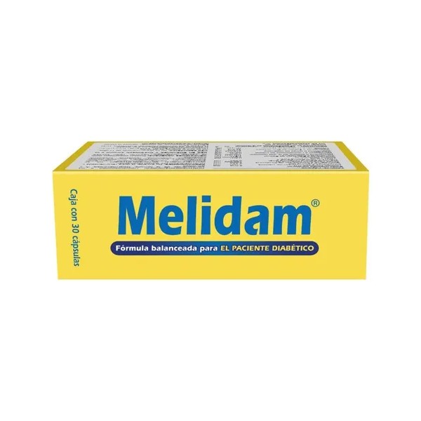 Melidam Multivitamínico Para Diabéticos 30 Cápsulas Sabor Sin Sabor