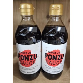Trader Joe Ponzu Sauce 12.17fl oz 360ml (Two Glass Bottles)