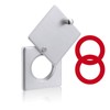 Peephole Security Cap Set, Home Door Viewer Cover with Self-Adhesive