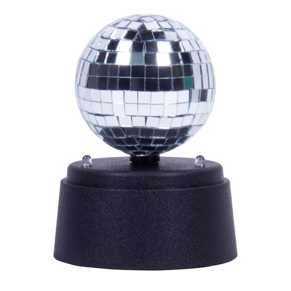 Mini Mirror Ball. 5 Inch Tall Disco Ball Light. Creates