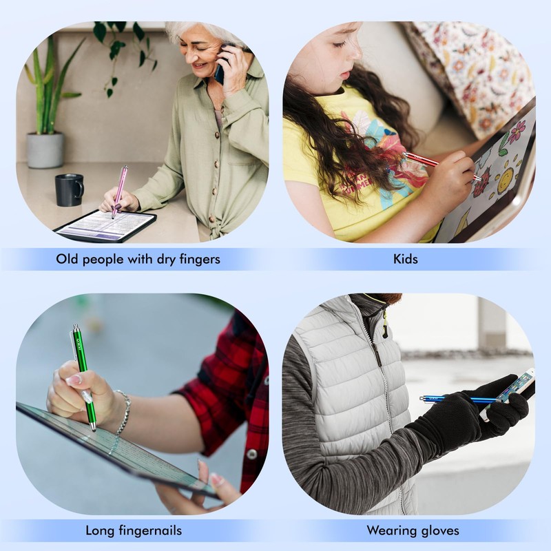 Stylus Pens for Touchscreens,MEKO 10 Pack Thin Rubber Tip Stylus