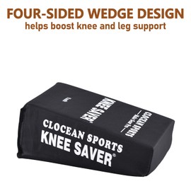 Soft Cushioned Catcher Knee Support, Multi Sided Design Catcher Knee Pads, Baseball Softball Catcher Sitting Pad Behind the Knee, Catcher's Gear Knee Wedge to Relieve Stress for Youth Kid
