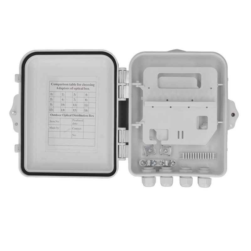 Fiber Distribution Box Waterproof 12 Core Wall Mounted Optical Fiber