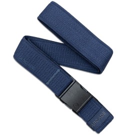 Arcade Belts A2 - Cinturón de aventura unisex para jóvenes, elástico resistente, hebilla sin metal, Atlas - Navy, One size fits most, up to 32" (81.3cm)