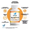 Saisa Herbal Mezcla Macas Peruana Orgánicas Maca Negra, Amarilla Y