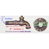 Taiwan Decorative Solid Brass Dachshund/Dog Garden Outdoor Faucet