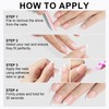 Light Pink Short Almond Press On Gel Nails 16 Sizes