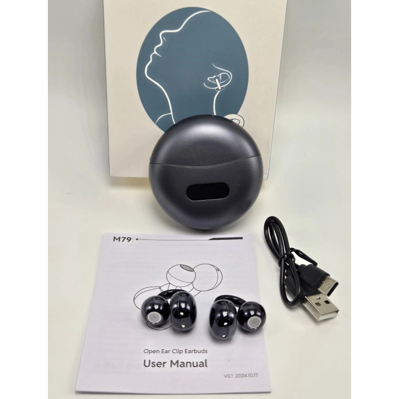 Auraorelixir Clip On Earbuds M79 non in ear open OWS