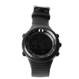 Men Digital Sports Watch Digital Waterproof Night Light Alarm Clock Date Display Students Multi Functional Swimming Watch Black